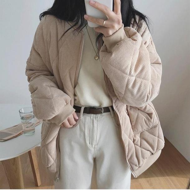 コーデュロイベーシックブルゾン 4052-画像14-韓国ファッション通販POPREA［ポップリア］