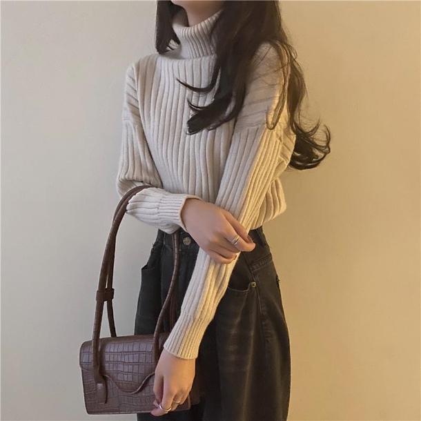 アソートハイラペルリブニット 4106-画像14-韓国ファッション通販POPREA［ポップリア］