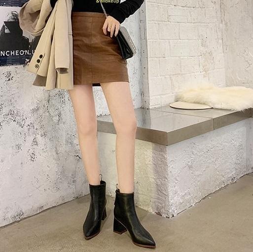 ポインテッドショートブーツ 4062-画像14-韓国ファッション通販POPREA［ポップリア］