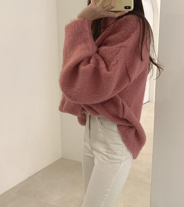 フェイクステッチウールニット 4105-画像14-韓国ファッション通販POPREA［ポップリア］