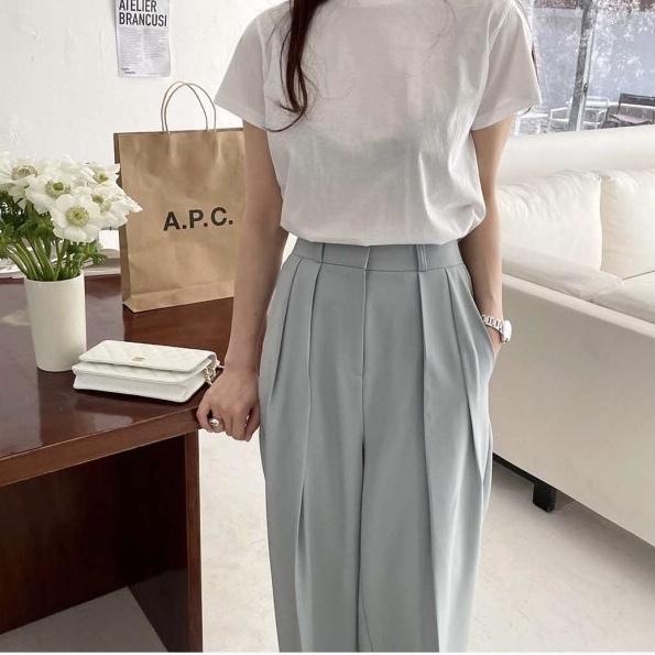 ハイウエストワイルドレッグパンツ 4617-画像14-韓国ファッション通販POPREA［ポップリア］