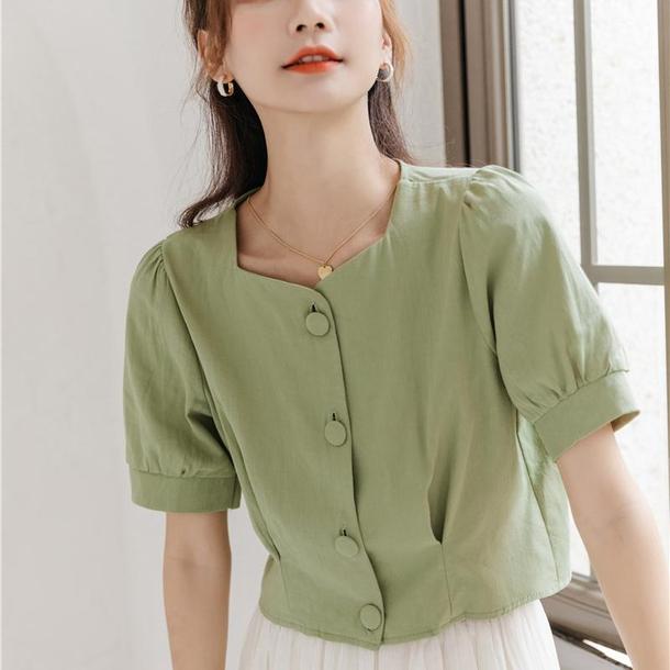 ハートネックショートトップス 4573-画像14-韓国ファッション通販POPREA［ポップリア］