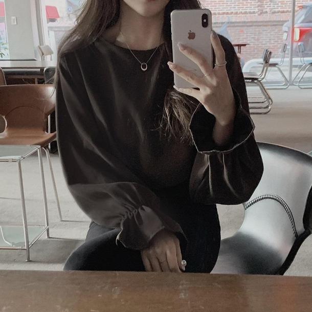 キャンディスリーブシンプルシャツ 4315-画像14-韓国ファッション通販POPREA［ポップリア］