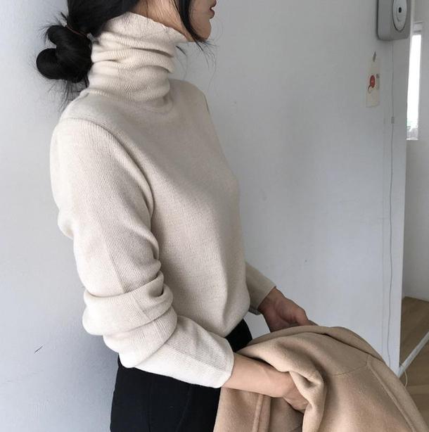 ハイネックソフトフィットニット 4067-画像14-韓国ファッション通販POPREA［ポップリア］