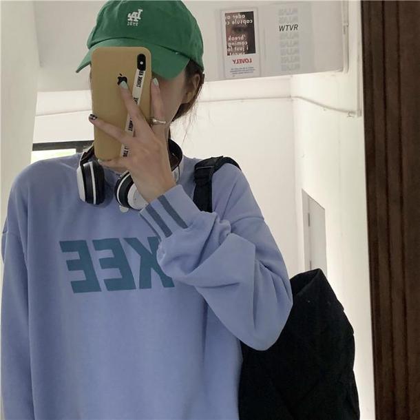 プリントラウンドネックトレーナー 3807-画像14-韓国ファッション通販POPREA［ポップリア］