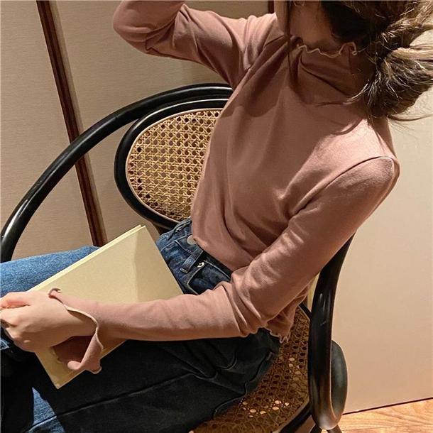 ハイネックメロートップス 4139-画像15-韓国ファッション通販POPREA［ポップリア］