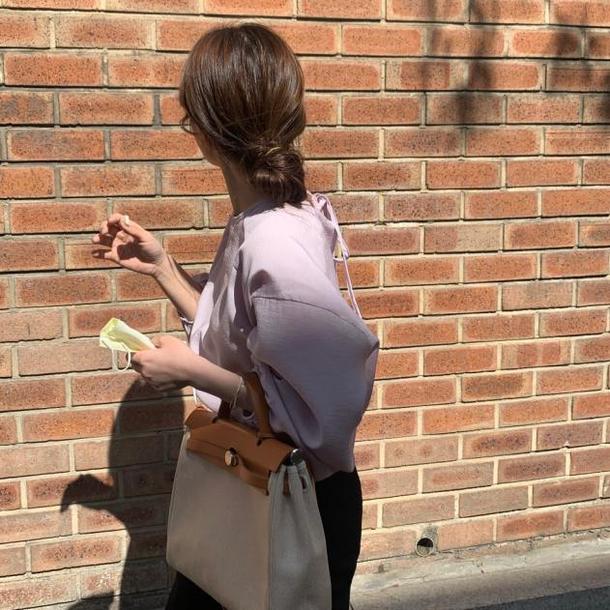 ラウンドネックランタンスリーブトップス 4444-画像15-韓国ファッション通販POPREA［ポップリア］