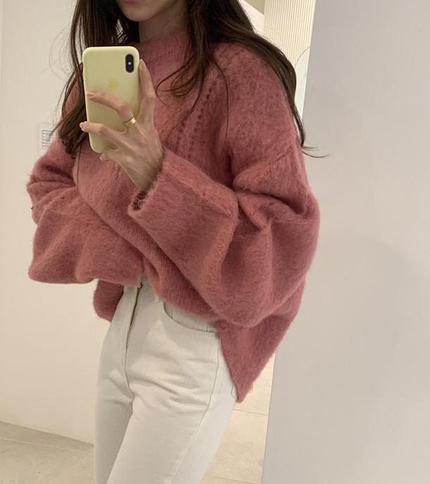 フェイクステッチウールニット 4105-画像15-韓国ファッション通販POPREA［ポップリア］