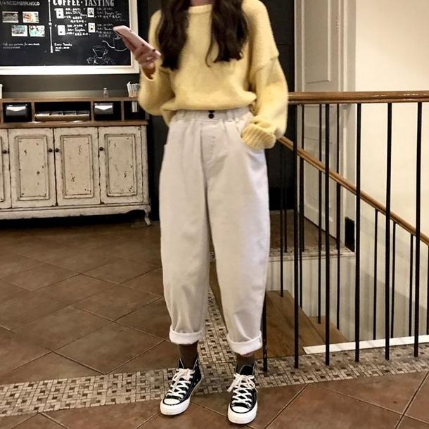 ウエストゴムカジュアルパンツ 4074-画像15-韓国ファッション通販POPREA［ポップリア］