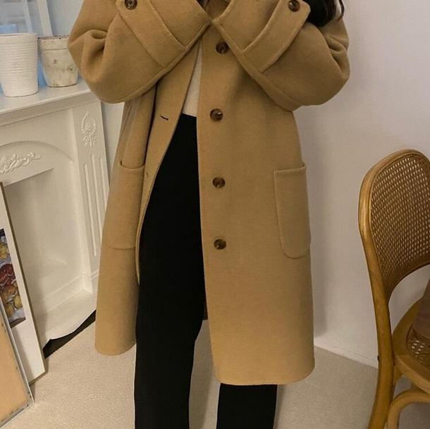 フーディウールロングコート 4068-画像15-韓国ファッション通販POPREA［ポップリア］