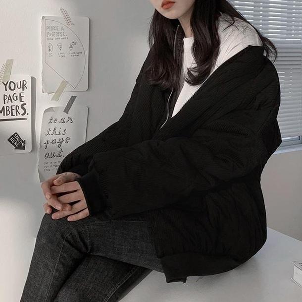 コーデュロイベーシックブルゾン 4052-画像15-韓国ファッション通販POPREA［ポップリア］