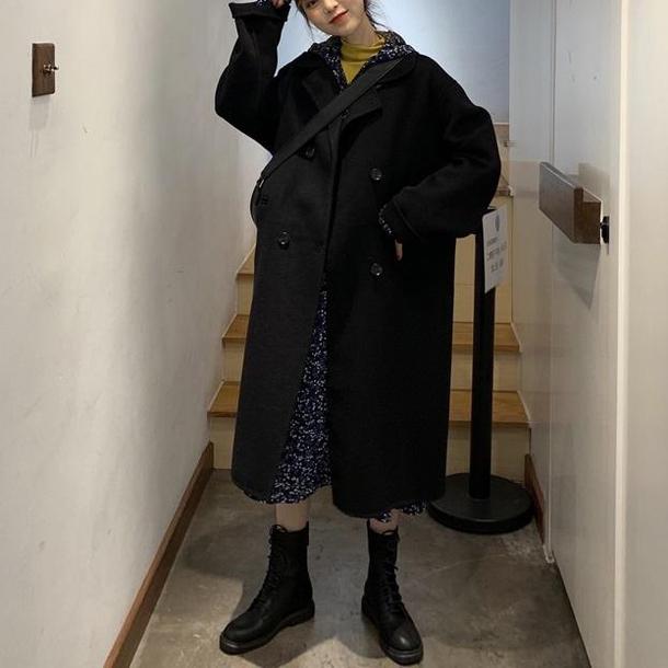 シンプルラペルウールライクコート 3905-画像15-韓国ファッション通販POPREA［ポップリア］