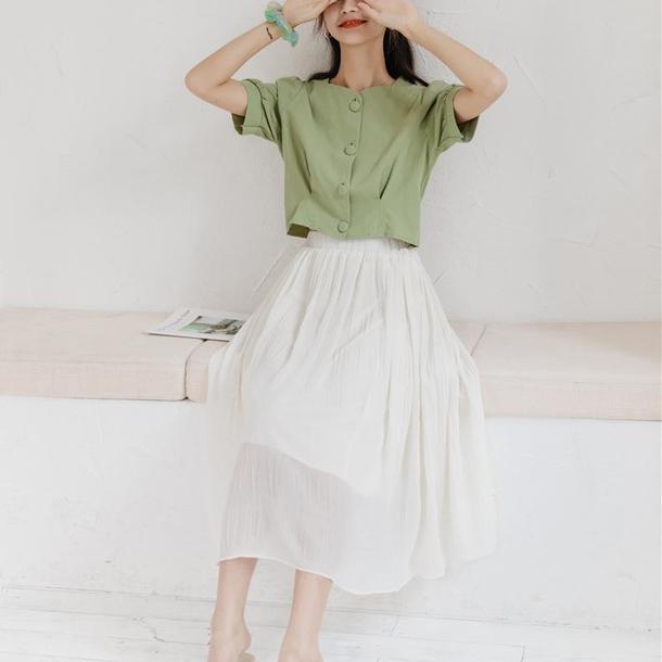 ハートネックショートトップス 4573-画像15-韓国ファッション通販POPREA［ポップリア］