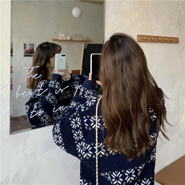 スノーフレークルーズニット 4208-画像15-韓国ファッション通販POPREA［ポップリア］