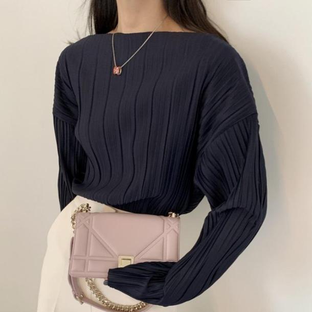 シックプリーツブラウス 4081-画像15-韓国ファッション通販POPREA［ポップリア］