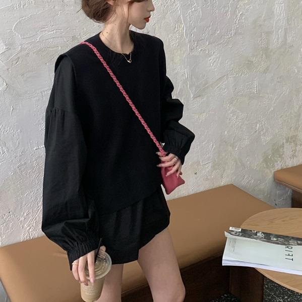 ニットベスト&袖コンシャスブラウス 4270-画像15-韓国ファッション通販POPREA［ポップリア］