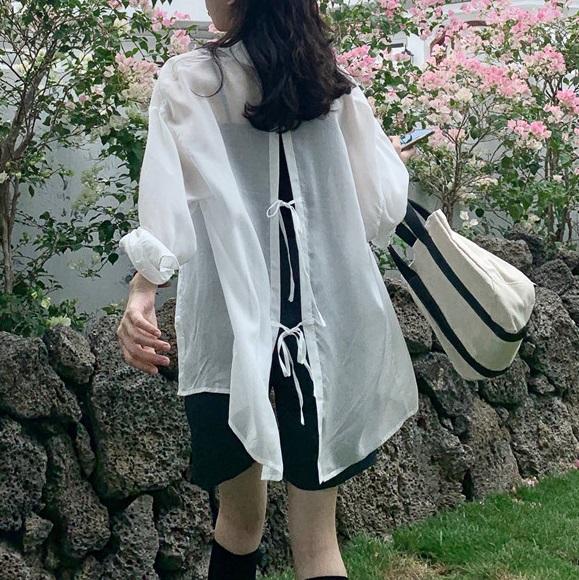 バックタイシアーブラウス 3841-画像15-韓国ファッション通販POPREA［ポップリア］