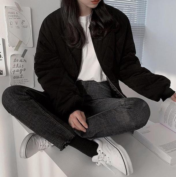 コーデュロイベーシックブルゾン 4052-画像16-韓国ファッション通販POPREA［ポップリア］