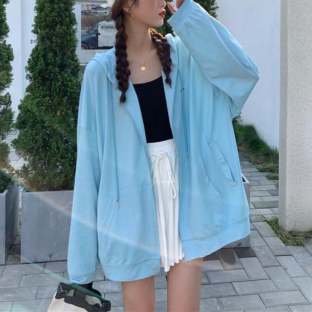 シンプルフルジップパーカー 4594-画像16-韓国ファッション通販POPREA［ポップリア］