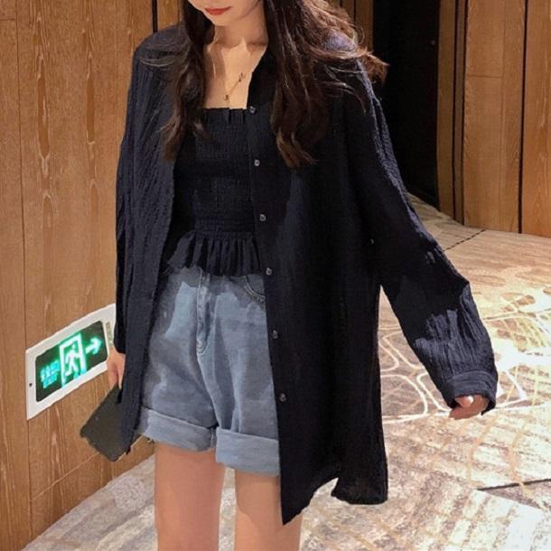 オーバーシャツ＆キャミ 3457-画像16-韓国ファッション通販POPREA［ポップリア］