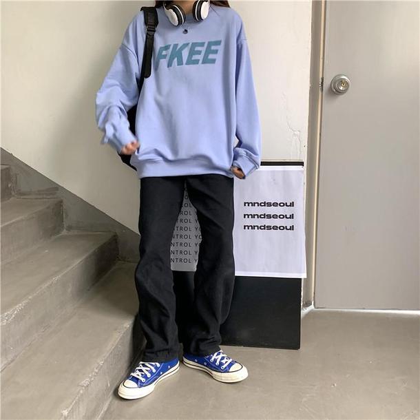 プリントラウンドネックトレーナー 3807-画像16-韓国ファッション通販POPREA［ポップリア］