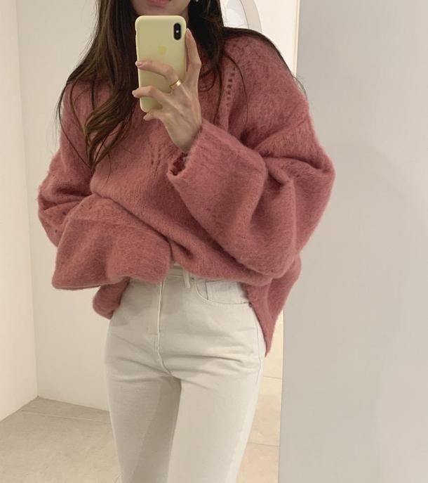 フェイクステッチウールニット 4105-画像16-韓国ファッション通販POPREA［ポップリア］