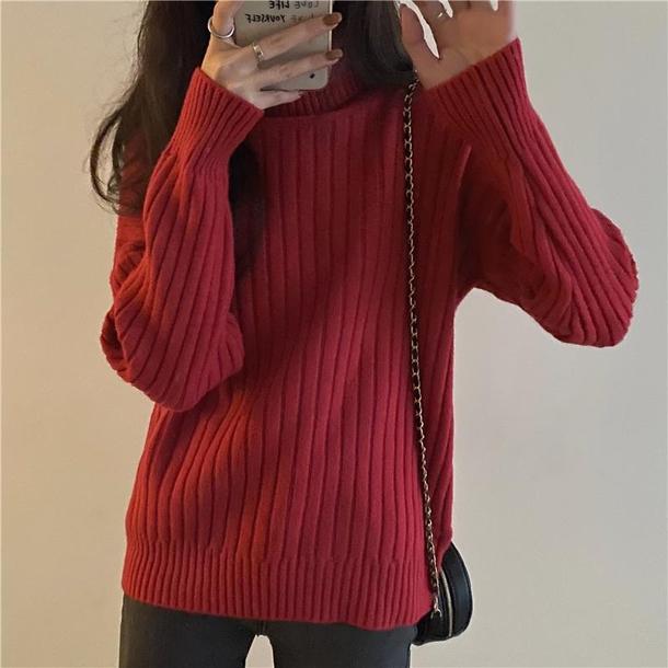 アソートハイラペルリブニット 4106-画像16-韓国ファッション通販POPREA［ポップリア］