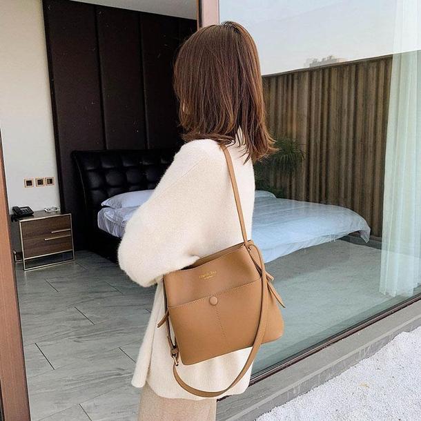 シンプルバケットショルダーバッグ 4313-画像16-韓国ファッション通販POPREA［ポップリア］