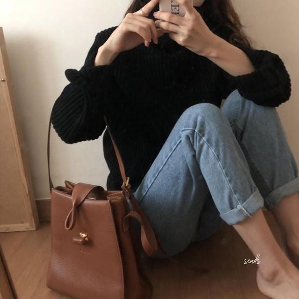 ハイネックルーズリブニット 4100-画像16-韓国ファッション通販POPREA［ポップリア］