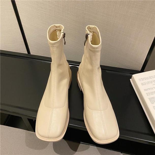 ソフトエコレザーショートブーツ 3859-画像16-韓国ファッション通販POPREA［ポップリア］