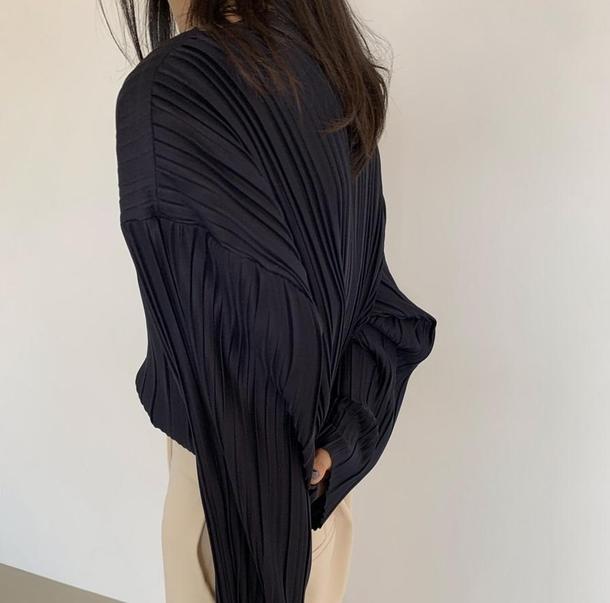 シックプリーツブラウス 4081-画像17-韓国ファッション通販POPREA［ポップリア］