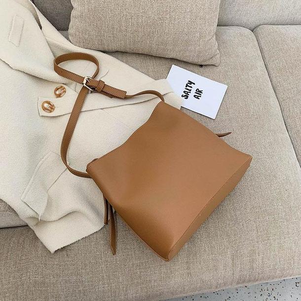 シンプルバケットショルダーバッグ 4313-画像17-韓国ファッション通販POPREA［ポップリア］