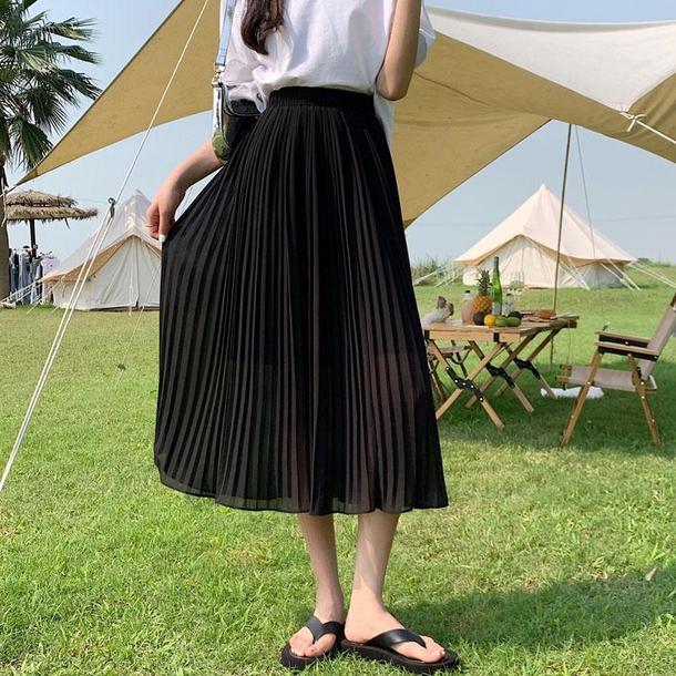 ロングプリーツスカート 4566-画像17-韓国ファッション通販POPREA［ポップリア］