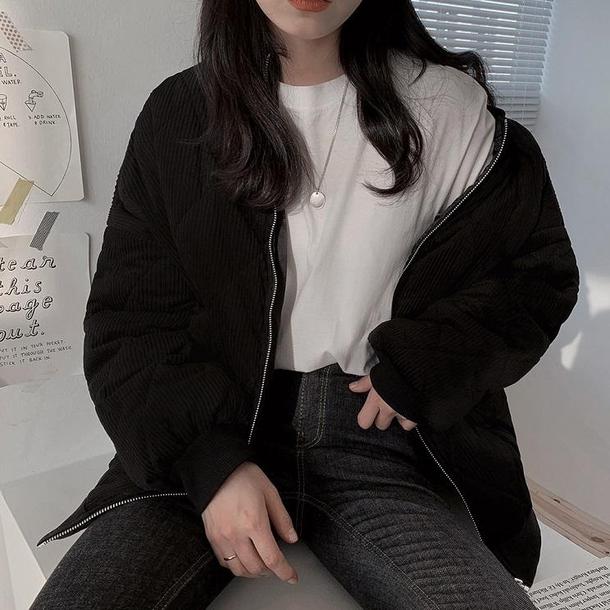 コーデュロイベーシックブルゾン 4052-画像17-韓国ファッション通販POPREA［ポップリア］