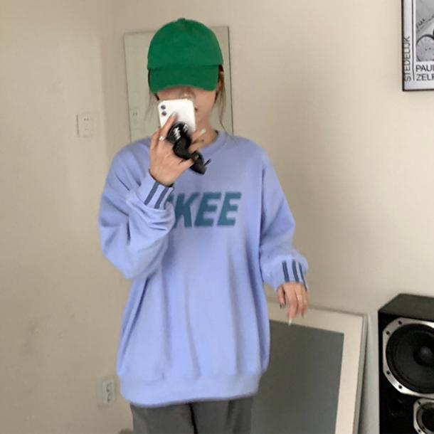 プリントラウンドネックトレーナー 3807-画像17-韓国ファッション通販POPREA［ポップリア］