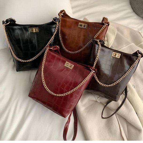 クロコパターンチェーンバッグ 3985-画像17-韓国ファッション通販POPREA［ポップリア］