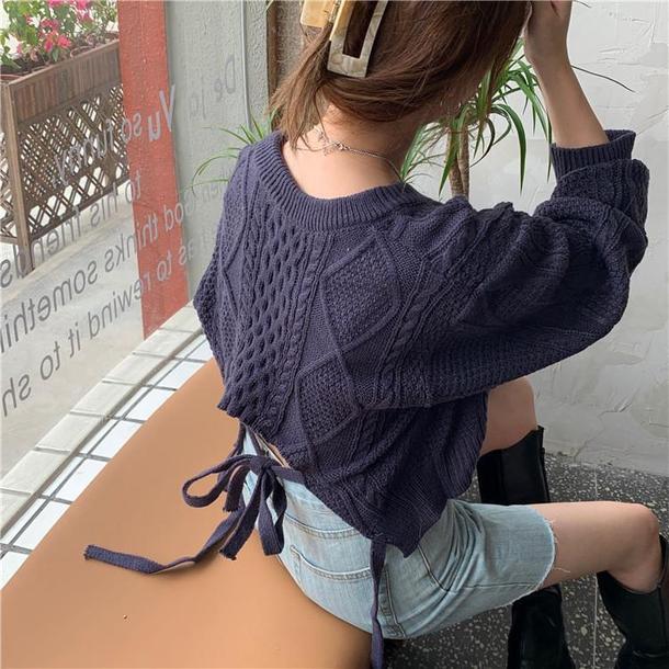 バックストラップショートニット 3925-画像17-韓国ファッション通販POPREA［ポップリア］