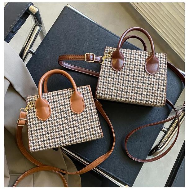 千鳥格子ショルダーバッグ 4222-画像18-韓国ファッション通販POPREA［ポップリア］