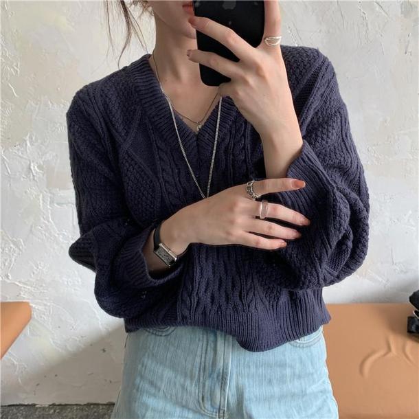 バックストラップショートニット 3925-画像18-韓国ファッション通販POPREA［ポップリア］