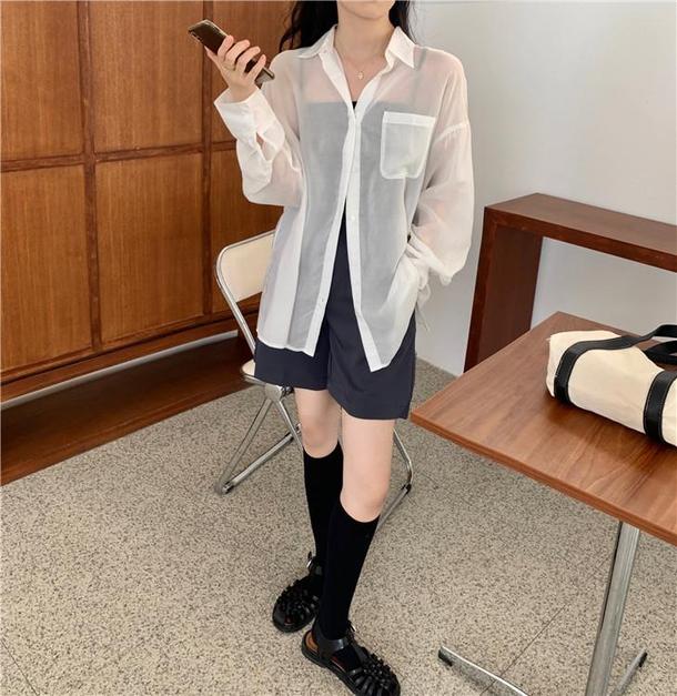 バックタイシアーブラウス 3841-画像18-韓国ファッション通販POPREA［ポップリア］