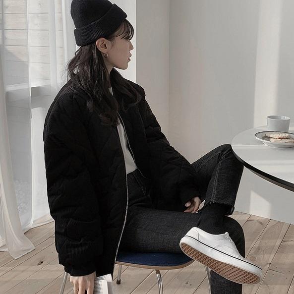 コーデュロイベーシックブルゾン 4052-画像18-韓国ファッション通販POPREA［ポップリア］