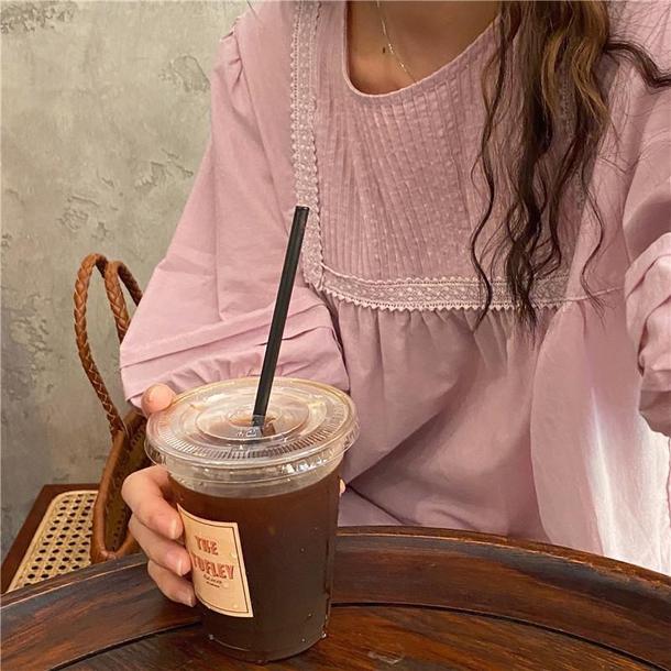 ラウンドネックプリーツブラウス 4534-画像18-韓国ファッション通販POPREA［ポップリア］