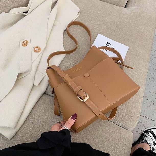 シンプルバケットショルダーバッグ 4313-画像18-韓国ファッション通販POPREA［ポップリア］