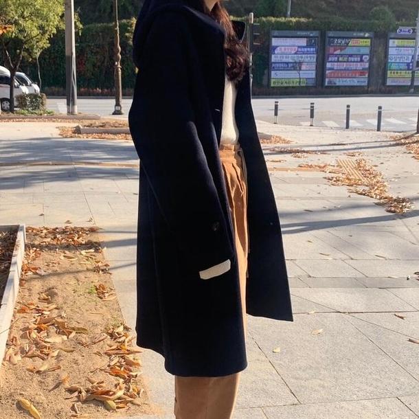 フーディウールロングコート 4068-画像19-韓国ファッション通販POPREA［ポップリア］