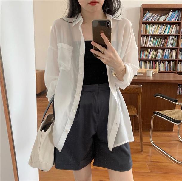 バックタイシアーブラウス 3841-画像19-韓国ファッション通販POPREA［ポップリア］