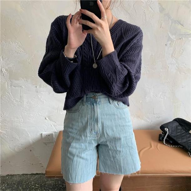 バックストラップショートニット 3925-画像20-韓国ファッション通販POPREA［ポップリア］