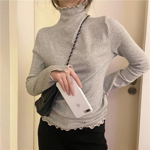 ハイネックメロートップス 4139-画像20-韓国ファッション通販POPREA［ポップリア］