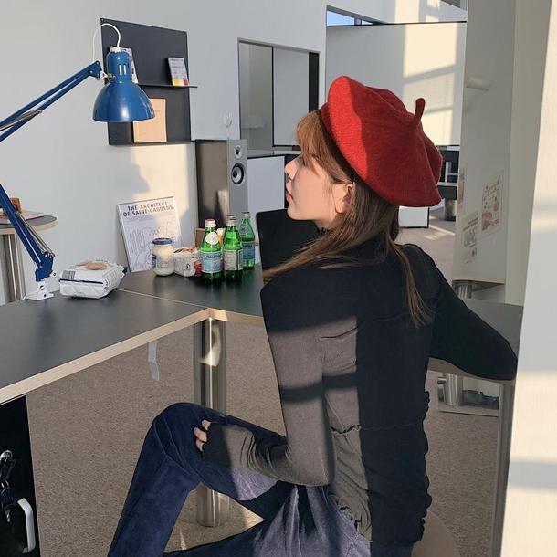 ウェーブフリルハイネックトップス 4404-画像20-韓国ファッション通販POPREA［ポップリア］