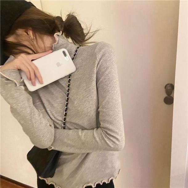 ハイネックメロートップス 4139-画像22-韓国ファッション通販POPREA［ポップリア］