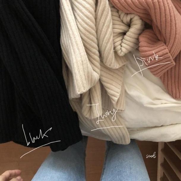 ハイネックルーズリブニット 4100-画像23-韓国ファッション通販POPREA［ポップリア］